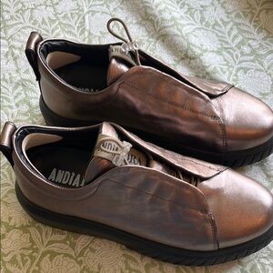 Women’s bronze Andiafora loafers. Barely worn. Perfect condition.